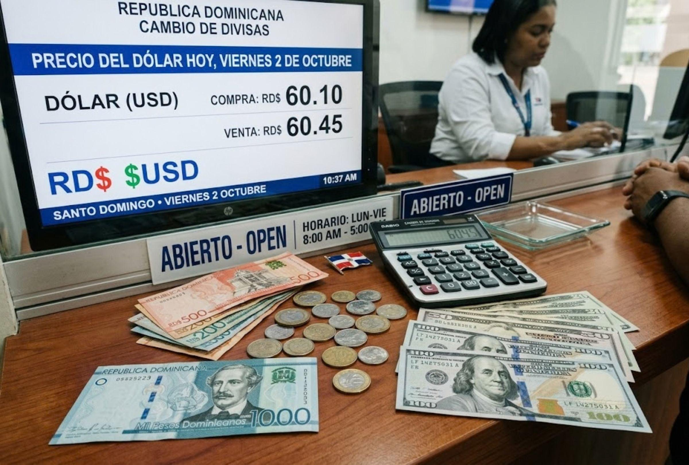 Dólar abre la semana cerca de RD$62 en República Dominicana