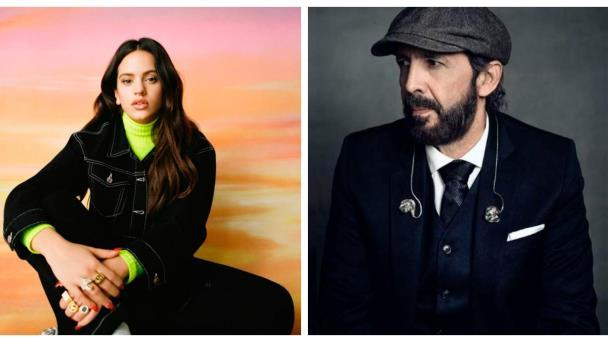 Rosalía protagoniza un momento emotivo junto a Juan Luis Guerra durante los Premios Billboard de la Música Latina
